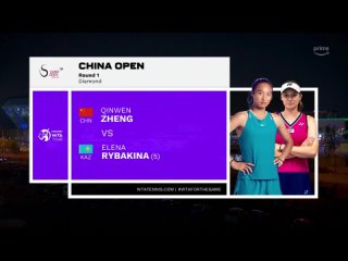 Теннис Чжэн Циньвэнь (Китай) - Елена Рыбакина (Казахстан) Пекин 2023