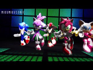 [MikuMikuSonic] [MMD] Amy, Blaze, Rouge, Sonic, Shadow, Silver & Gadget - Follow The Leader