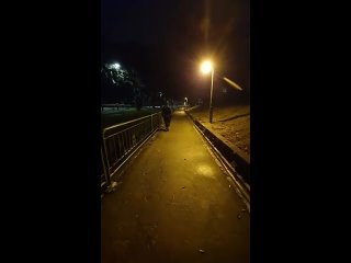 Хоррор-видео вам перед сном.  
Во время вечерней пробежки вдоль парка Сингапура, девушка засняла странный силуэт пробегающий воз