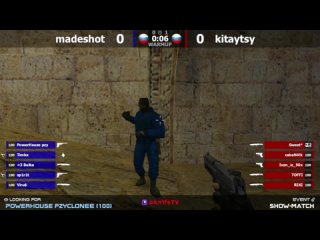 Шоу-Матч по CS 1.6 [madeshot -vs- kitaytsy] 2map @kn1feTV