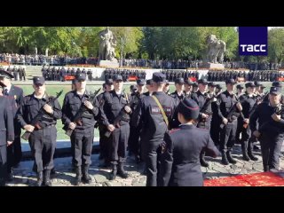 Донецкие курсанты академии МВД впервые приняли присягу на Мамаевом кургане в Волгограде