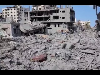 ‼️🇵🇸😱 Район Аль-Рималь в Газе! И никто не верещит на весь мир о кровавом израильском режиме, который бомбит жилые кварталы. В
