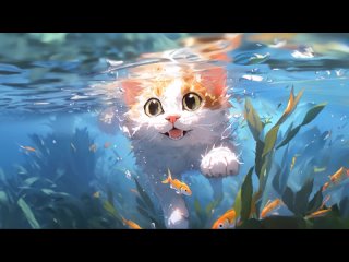 Underwater Cat