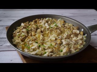 За уши не оттащишь, так ВКУСНО! ОЧЕНЬ ПРОСТО! Курица с Грибами