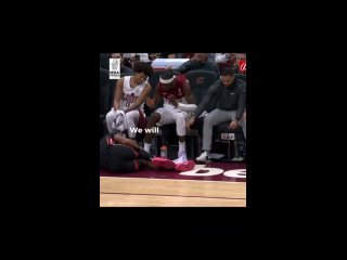 😱 Miami Heats two way guard, Dru Smith suffered a scary knee injury after sliding on the opposition coaches clipboard.