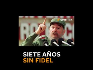 #UnDíaenlaHistoria⌛️| 🇨🇺 A 7 años del fallecimiento de Fidel Castro