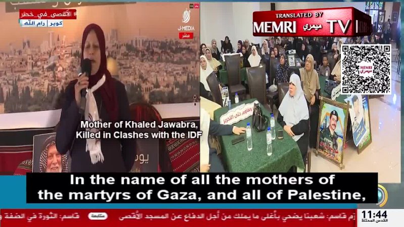 Palestinian women talk about how happy they are that their sons have attained martyrdom. They say they are