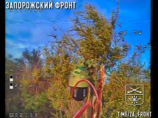 Уничтожение купольной камеры хохлопитеков дроном -камикадзе