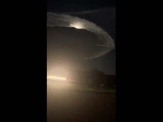 Молния в США штат Оклахома