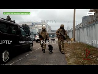 La Guardia Rusa mostró el trabajo de los soldados que protegen la mayor central nuclear de Zaporozhye en Europa