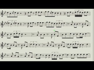 Песня Аиша - ноты мелодии в строе «до» in C - флейты, скрипки, фортепьяно, гитары, аккордеона