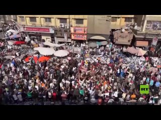 لقطات جديدة لمظاهرة داعمة للفلسطينيين أمام الأزهر في القاهرة