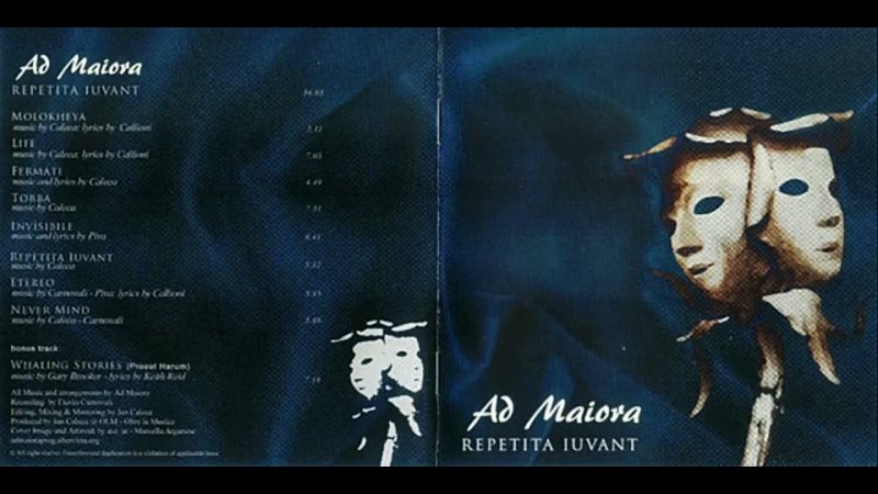 Ad Maiora. Repetita Iuvant (2016). CD, Album. Italy. Rock Progressivo Italiano (RPI), Progressive Rock.