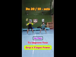 Do this to improve your Grip & Finger Power - watch more videos on YouTube Channel - dk badminton .@dashu_dalvadi  YouTube - d..