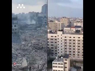 Gaza avant et après les attaques israéliennes