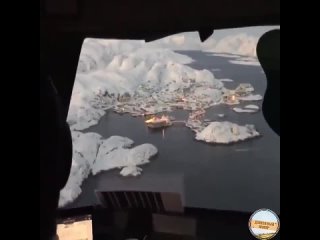 “Уникальный опыт: как самолет приземляется в Гренландии“.