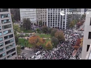 ⚠️⚠️⚠️⚠️⚠️⚠️  Протесты в поддержку Палестины в Вашингтоне собрали свыше 100 тыс.
