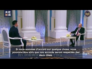 A la veille de sa visite à Pékin, Vladimir Poutine a accordé une interview au China Media Group