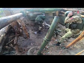 Слаженная работа: расчеты 120-мм минометов «Сани» Центрального военного округа громят противника на Краснолиманском направлении