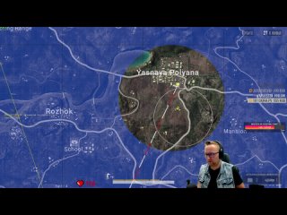 Top1 - PUBG - Erangel - Планер, Дроп и Пулёмет, в Ясной Поляне больше ни кто не живёт