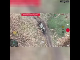 Тактический пикап - уничтожен   В Донецкой области. Бойцы-Судоплатовцы успешно поразили припаркованн