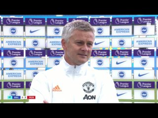 Funny moment as Solskjaer gets a fright in interview following dramatic United win at Brighton!