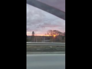 Рассвет в Ревде с СУМЗовского моста.