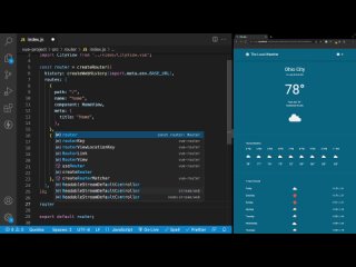 14. Weather App Build (Vue 3  Tailwind) #14 - Route Transitions