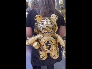 Рюкзак  AFRICAN INTELLIGENCE GOLD MONEYBEAR TEDDYBEAR BACKPACK