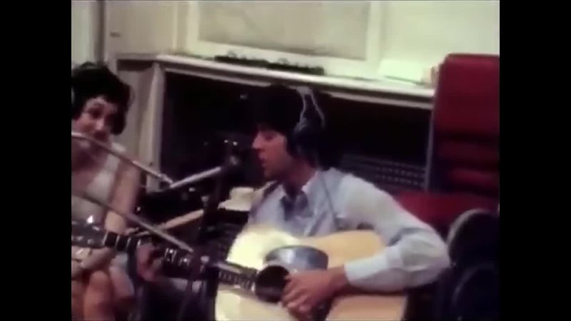 Mother Nature's Son and Blackbird - Paul McCartney (with then girlfriend Francie Schwartz in Abbey Road Studio 2) 