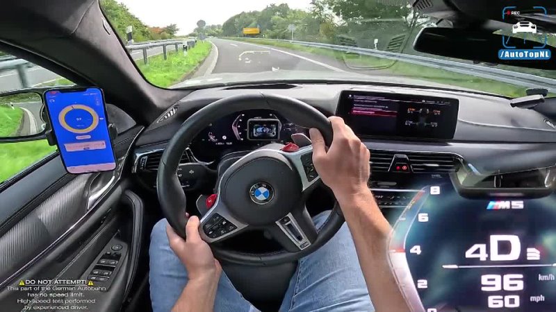 Auto Top NL 2024 BMW M5 Competition, Acceleration Sound Autobahn