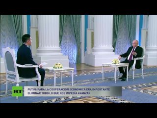 Aquí pueden ver la entrevista completa del mandatario ruso, Vladímir Putin, para la cadena estatal china CCTV