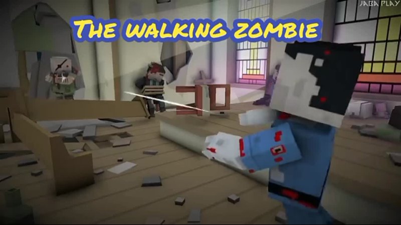 Две части the walking zombie
