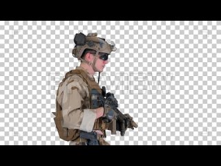 Military-soldier-with-gun