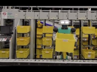 На складах «Amazon» (американский Озон и Вайлдберис) начали работать роботы.