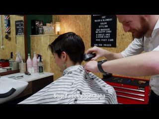 Womens barbershop HFDZK - From Long to Super Short： Short hair is hot!
