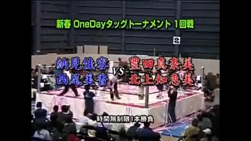 Manami Toyota & Chiemi Kitagami vs Kayo Noumi & Mika Nishio (AJW 1/6/2002)
