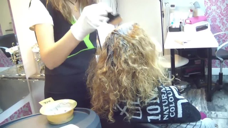 Hair Salon Secrets - Woman changing her look cutting and coloring hair