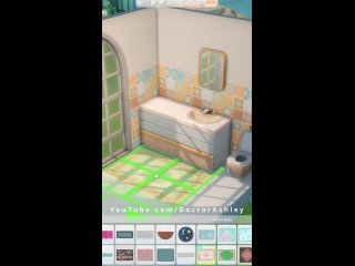 [Doctor Ashley] Can I build a bathroom with Home Chef Hustle? | The Sims 4 Room Building #Shorts #Sims4 #Gaming