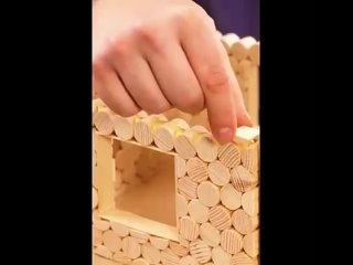 Сказочный мини-домик из дерева