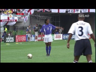 WORLD CUP 2002 Ronaldinho’s free kick against Engalnd | 4K ULTRA HD 60 fps |