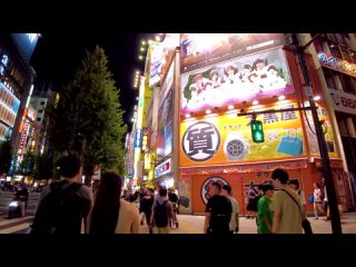 [Japan Walk] Уэно в Токио 🐶🍻 Популярное ночное место ♪ 💖4K ASMR без перерыва 1 час 02 минуты