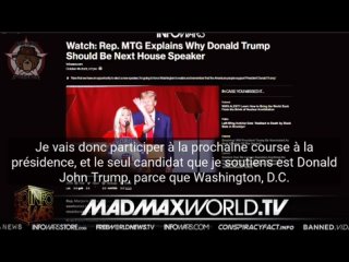 MTG : « Nous n’avons qu’un seul choix de président : le président Donald J. Trump »