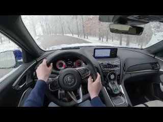 2022 Acura RDX - Snowy POV Test Drive (Binaural Audio)