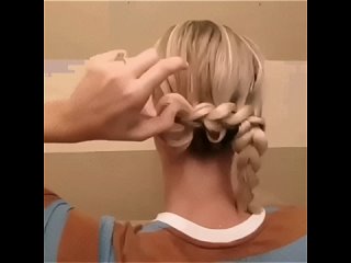 Шикарная причёска с собранными волосами