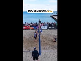 Двойной блок в пляжке