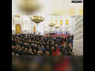 ️ В преддверии Дня героев Отечества в Георгиевском зале Большого Кремлёвского дворца Владимир Путин