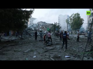 Последствия ударов израильской авиации по сектору Газа