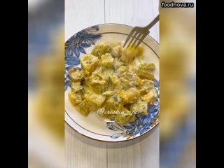 ТЫКВА  В СМЕТАННОМ СОУСЕ  Нежное и вкусное блюдо  Отлично подойдёт в качестве гарнира или как самост