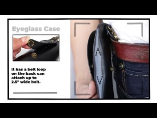 Protect & Style: Classic Leather Eyeglass Case for a Chic Storage Solution